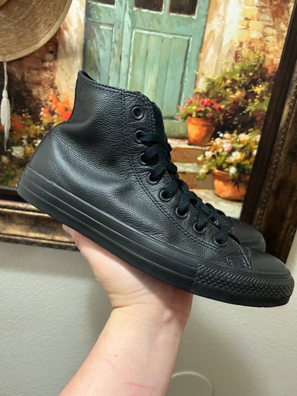 Converse  Chuck Taylor All Star HI Leather Authentic Black  shoes Unisex